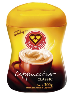 Imagem de Cafe 3 Coracoes 200g Cappuccino Classic