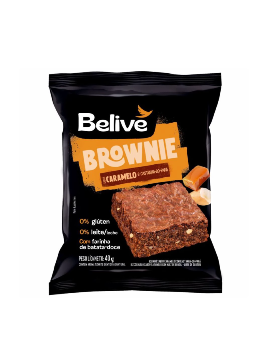 Imagem de Brownie Belive 40g Caramelo e Castanha