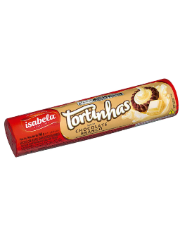 Imagem de BISCOITO RECHEADO ISABELA 140G TORTINHAS CHOCO BRA