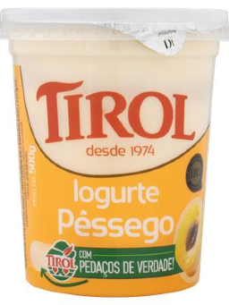 Imagem de Iogurte Tirol 500g Pessego C/ Pedacos