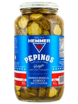 Imagem de PEPINOS HEMMER 440G RODELAS AGRIDOCE