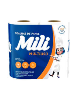 Imagem de Toalha De Papel Mili 20x22cm C/ 2