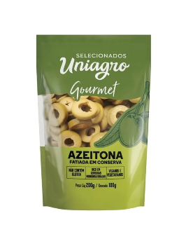 Imagem de Azeitona Verde Uniagro 100g Fatiada