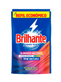 Imagem de Lava Roupas Brilhante 900ml Liquido Limpeza Total