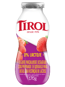 Imagem de IOGURTE TIROL 170ML S/LACTOSE MORANGO 