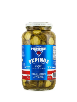 Imagem de PEPINOS HEMMER 440G RODELAS AGRIDOCE