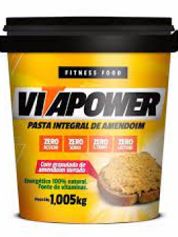 Imagem de Pasta De Amendoim Vitapower 1kg Integral Granulado