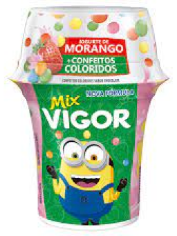 Imagem de IOGURTE VIGOR MIX CONFEITOS 140G MORANGO 