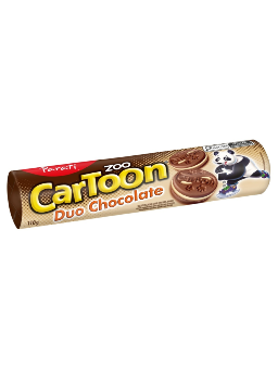 Imagem de BISCOITO RECHEADO CARTOON 110G DUO CHOCOLATE