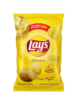 Imagem de SALGADINHO ELMA CHIPS 80G LAYS CLASSICA