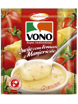 Imagem de Sopa Ajinomoto Vono 16g Queijo com Tomate e Manjericão