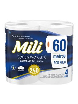 Imagem de PAPEL HIG MILI 60M C/ 4 F DUPLA NEUTRO SENSITIVE