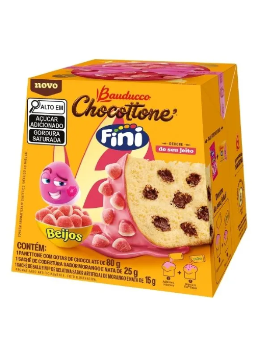 Imagem de CHOCOTTONE BAUDUCCO 80G MINI BEIJOS FINI