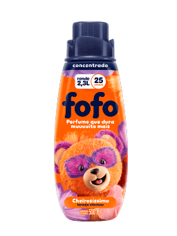 Imagem de AMACIANTE DE ROUPAS FOFO 500ML LARANJA CON