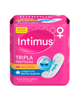 Imagem de Absorvente Intimus Gel C/ 8 Und S/ Abas