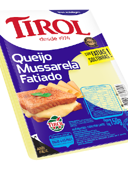 Imagem de Queijo Tirol 150g Mussarela Fatiado