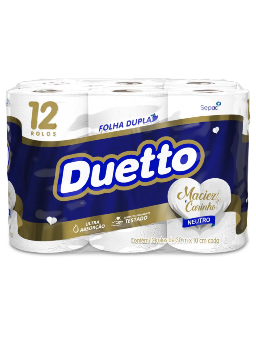 Imagem de Papel Higienico Duetto 30m C/12 Rls