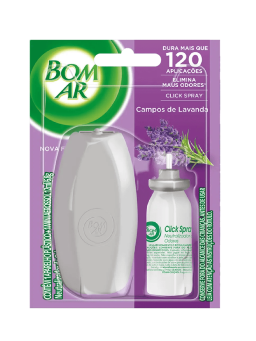 Imagem de ODORIZANTE BOM AR 12ML AP+REFIL CLICK SPRAY LAVA