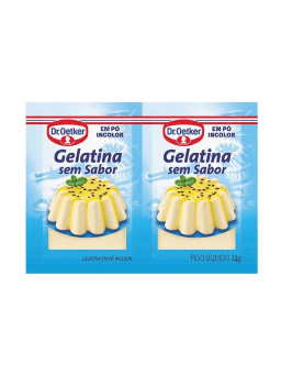 Imagem de Gelatina Dr.Oetker 24g S/ Sabor C/2