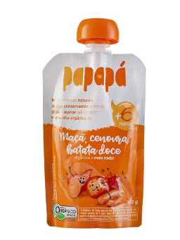 Imagem de PAPINHA ORG PAPAPA 100G MACA, BATAT DOCE, CENOURA